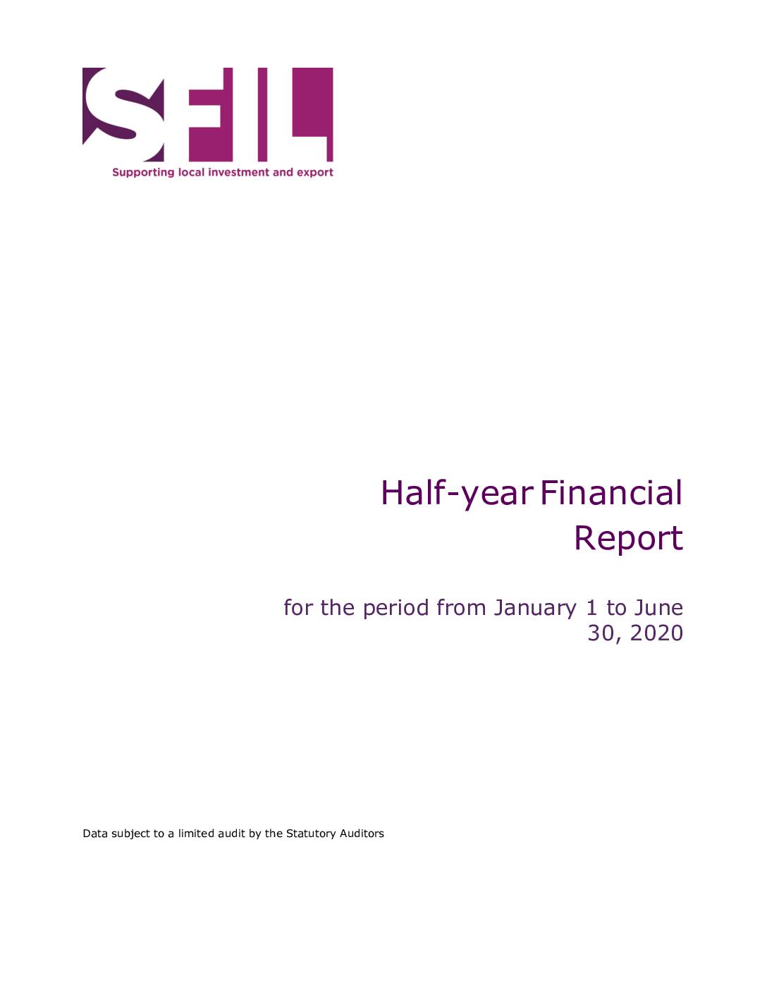 Half-year financial report 2020