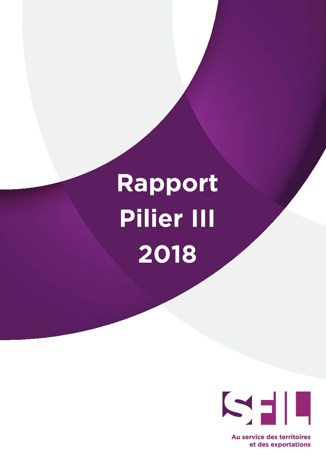 Publication du rapport Sfil Pilier III 2018